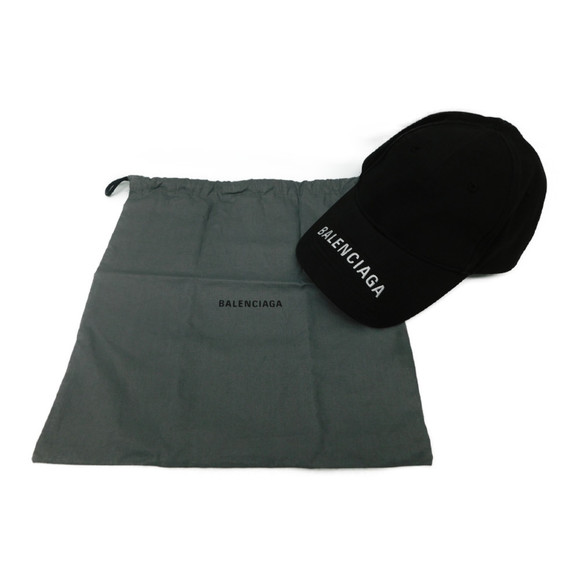 Balenciaga Logo Baseball Cap Black - Picture 10 of 10